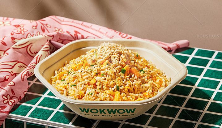 Egg fried rice in WOKWOW bowl