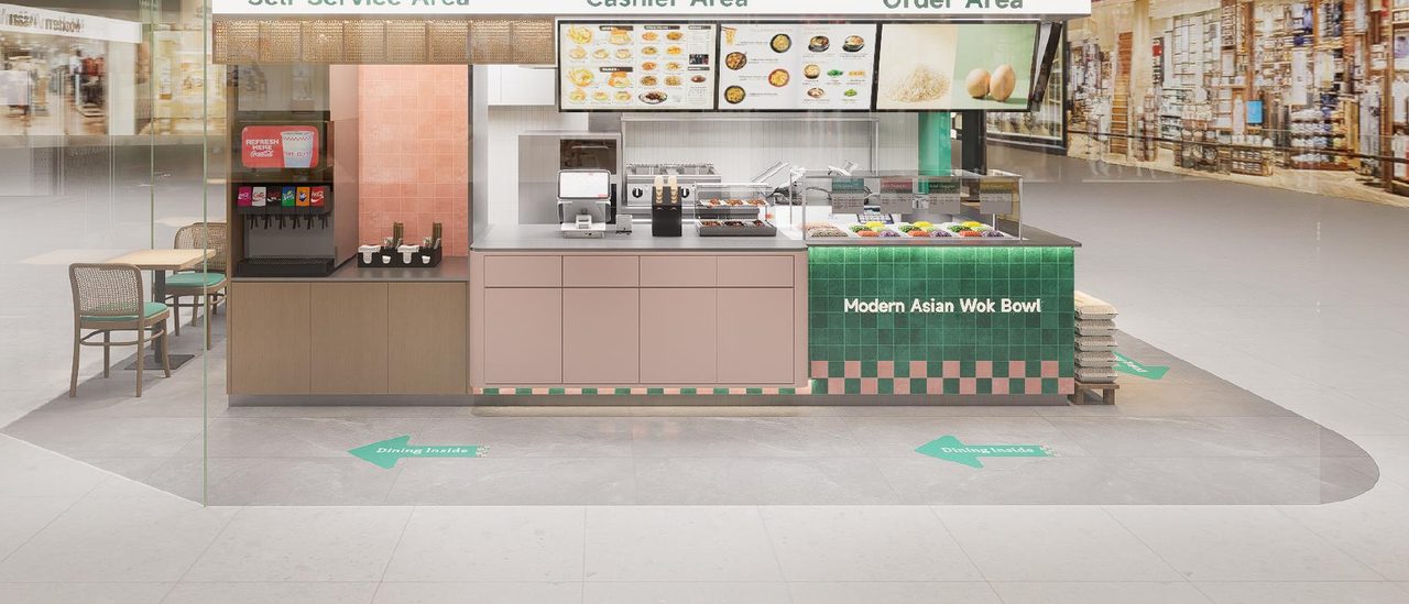 WOKWOW standardized order and cashier area